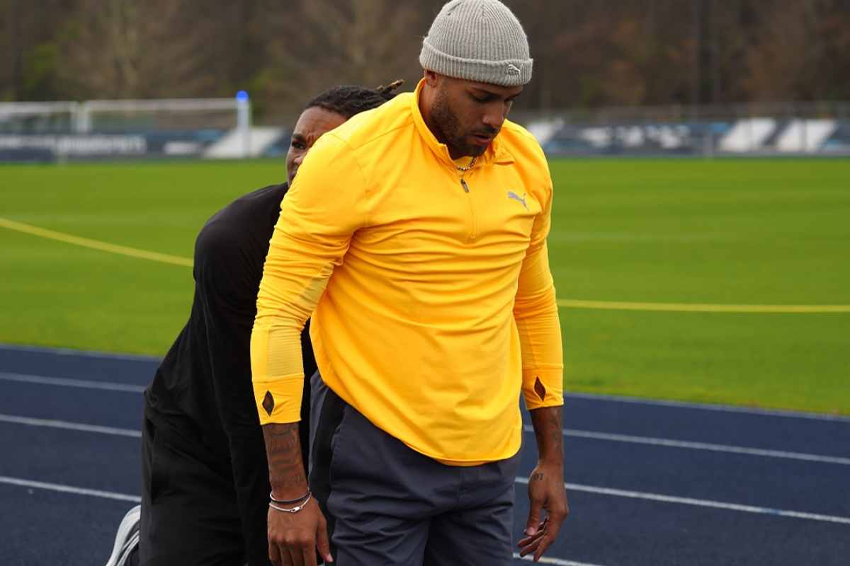 Jacobs in allenamento