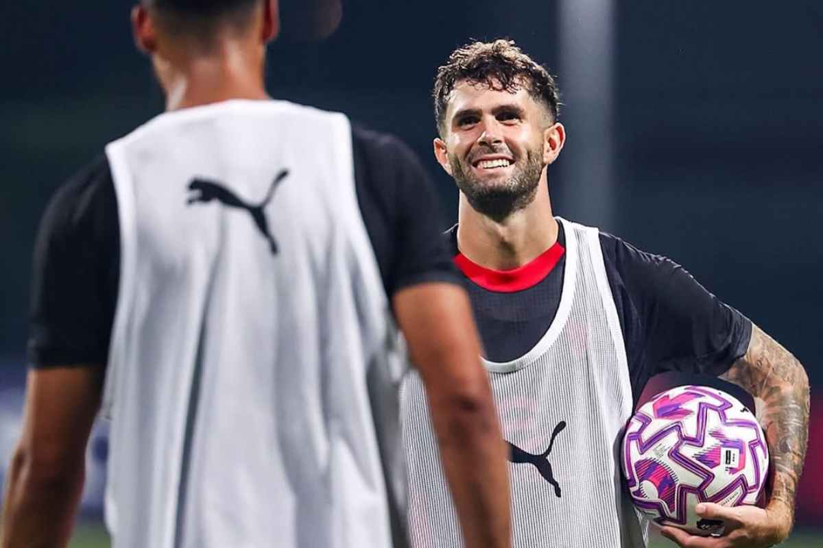 Pulisic in allenamento