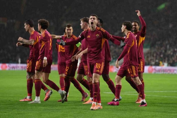 L'esultanza di Soulé in Celtic-Roma