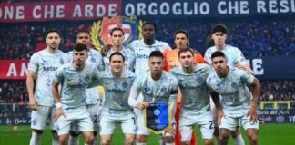 La formazione dell'Inter a Genova