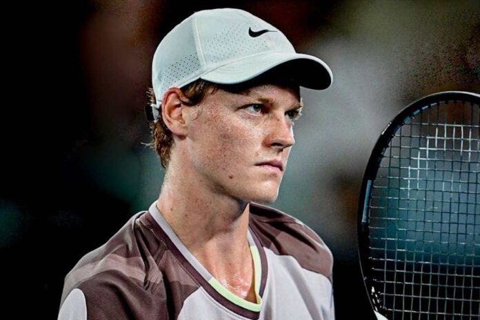 Jannik Sinner corrucciato
