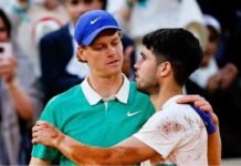 Sinner e Alcaraz si salutano a Parigi