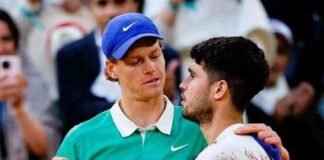 Sinner e Alcaraz si salutano a Parigi