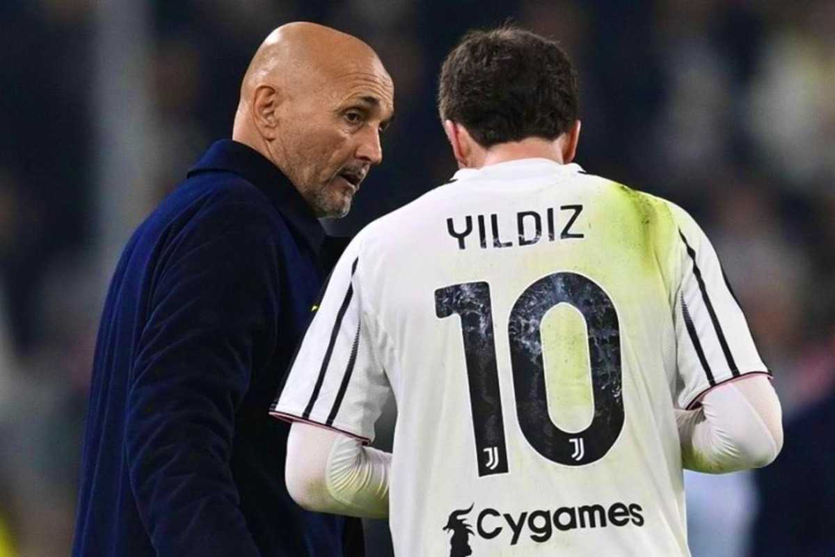 Spalletti e Yildiz a colloquio