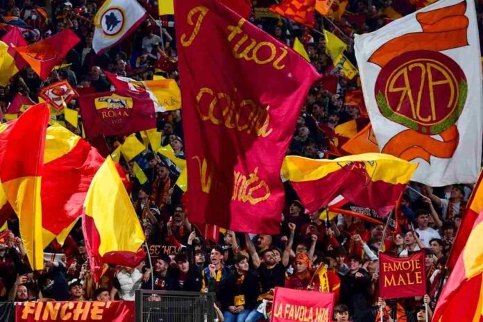 Tifosi della Roma allo stadio