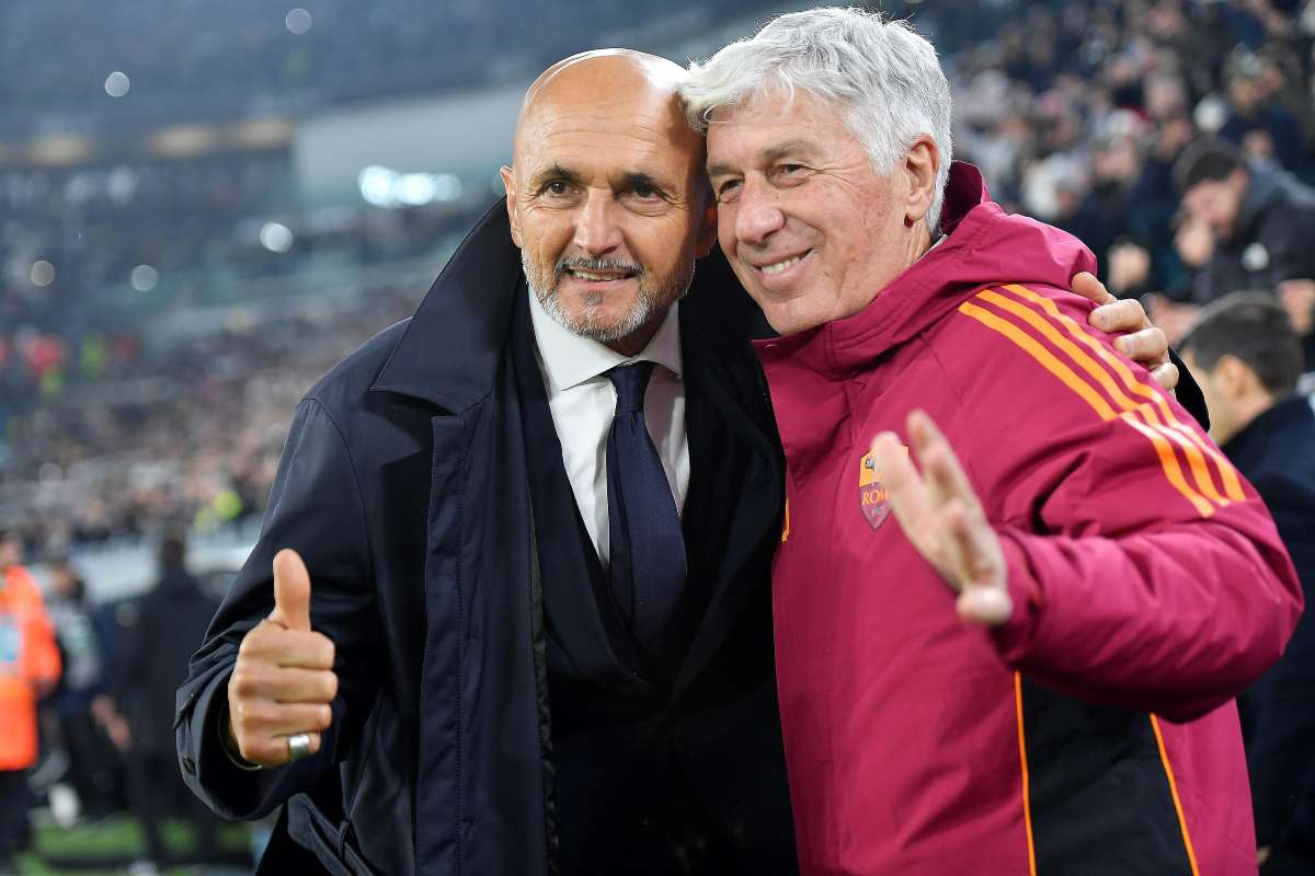 Spalletti e Gasperini sorridenti