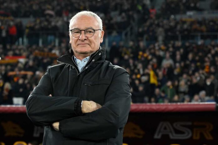 Claudio Ranieri in primo piano