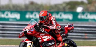 Marc Marquez in sella alla Ducati