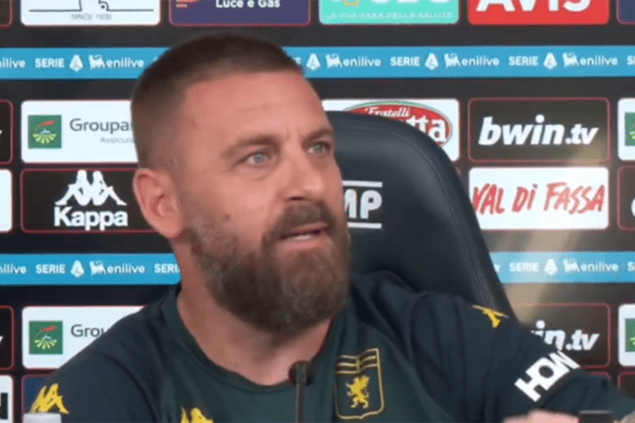 VIDEO | Un’ape spaventa De Rossi in conferenza stampa: poi tutti seri sul Genoa e l’Ostiamare
