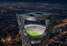 “Sky Stadium”, l’arena sospesa nel cielo: l’idea folle degli arabi per i Mondiali 2034
