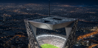 “Sky Stadium”, l’arena sospesa nel cielo: l’idea folle degli arabi per i Mondiali 2034